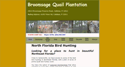 Desktop Screenshot of huntfloridaquail.com