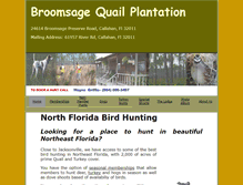 Tablet Screenshot of huntfloridaquail.com